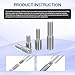 HiPicco M10x20mm to M12x20mm Double End Threaded Stud Screw Reducing Bolt,304 Stainless Steel Thread Reducer Adapter for Furniture Fastener Welding, Hardware Connectors 12 Pack