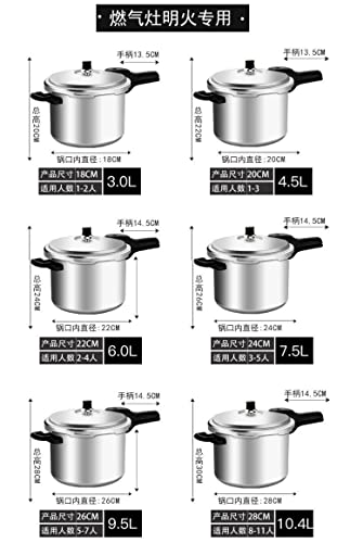 Olla a presión de aluminio 7.5L miniatura 5