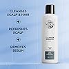 Nioxin System 2 Scalp Cleansing Shampoo with Peppermint Oil, Treats Dry and Sensitive Scalp, Dandruff Relief and Anti-Hair Breakage, For Natural Hair with Progressed Thinning, 33.8 fl oz