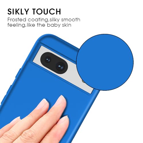 Image of X-level for Pixel 8A Case, Slim Fit Ultra-Thin Soft Flexible TPU Light Cases [Guardian Series] Anti-Slip Matte Finish Coating Silky Touch Protective Phone Back Cover for Pixel 8A -Blue