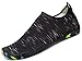 Unisex Strandschuhe Aquaschuhe Breathable Schlüpfen Schnell Trocknend Schwimmschuhe Surfschuhe für Damen Herren Kinder Baby , Schwarz 4 , 41 EU (Size: XL)
