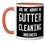 Gutter Cleaning Service design. Perfect gifts ideas for gutter cleaning business owners. Promote your gutter cleaning business with this design. 11-ounce ceramic mug is dishwasher and microwave-safe, lead and BPA free Features glossy finish with acce...