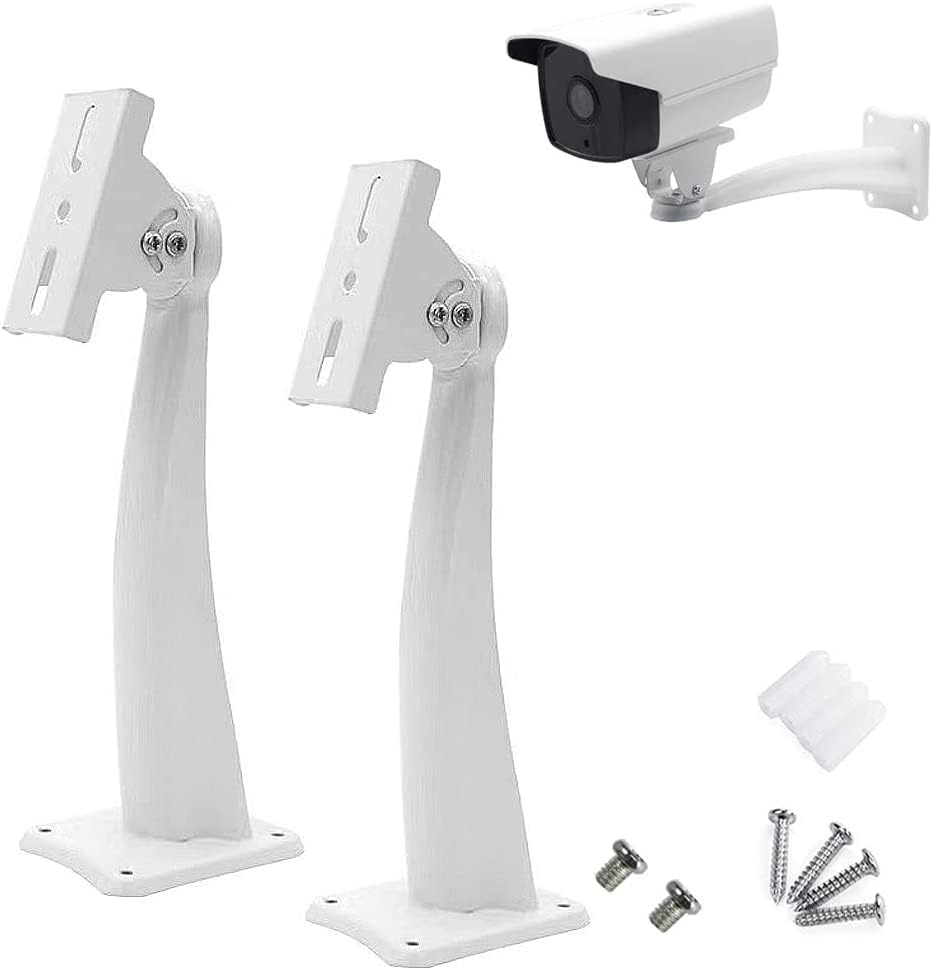 Bectro Wall Mounting Bracket/Stand for CCTV Security Camera, Length 25 cm / 9 Inch with Adjustable Angle of 90 Degree, Indoor/Outdoor use (Pack of 2 Set)