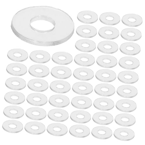 DOITOOL Rondelle in Vinile Trasparenti Per Viti M4*10 * 1mm, Guarnizioni Piatte Di Tenuta Anti-allentamento, Set 500 Pezzi Per Maniglie Doccia, Accessori Domestici Resistenti All'usura
