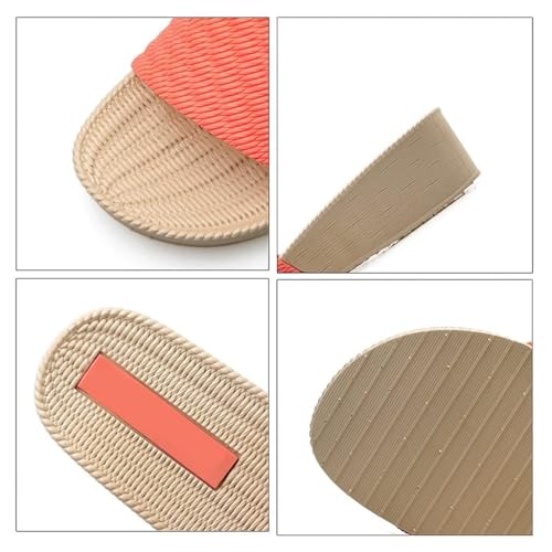 YXCKG Summer Slippers, Wedge Sandals for Women, Outdoor Shoes Beach Sandals Ladies Slippers Flip Flop, Non Slip Sole, Open Toe Shoes Comfort Casual (Color : Pink, Size : EUR38)2