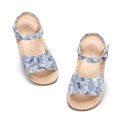 Image of THEE BRON Toddler Girls Vintage Open Toe Sandals Cushioned Comfy Summer Dress Shoes