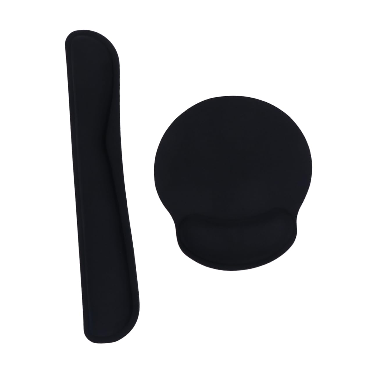 2sets Cuscinetto Ergonomico Per Tastiera e Mouse Poggiapolsi Memoria Per Migliorare La Postura Delle Mani e Dei Polsi Supporto Comodo e Flessibile Per Ufficio e Gioco Nero