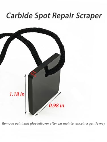 Denibbing Tool, Carbide Paint File for Quick Removal of Dust, Runs & Sagging, Portable Spot Repair Scraper, Paint Imperfection Corrector for Smooth Finish