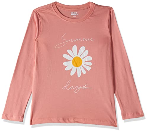 Image of Amazon Brand - Jam & Honey Girl's Graphic Print 100% Cotton Printed Regular Fit Long Sleeve T-Shirt