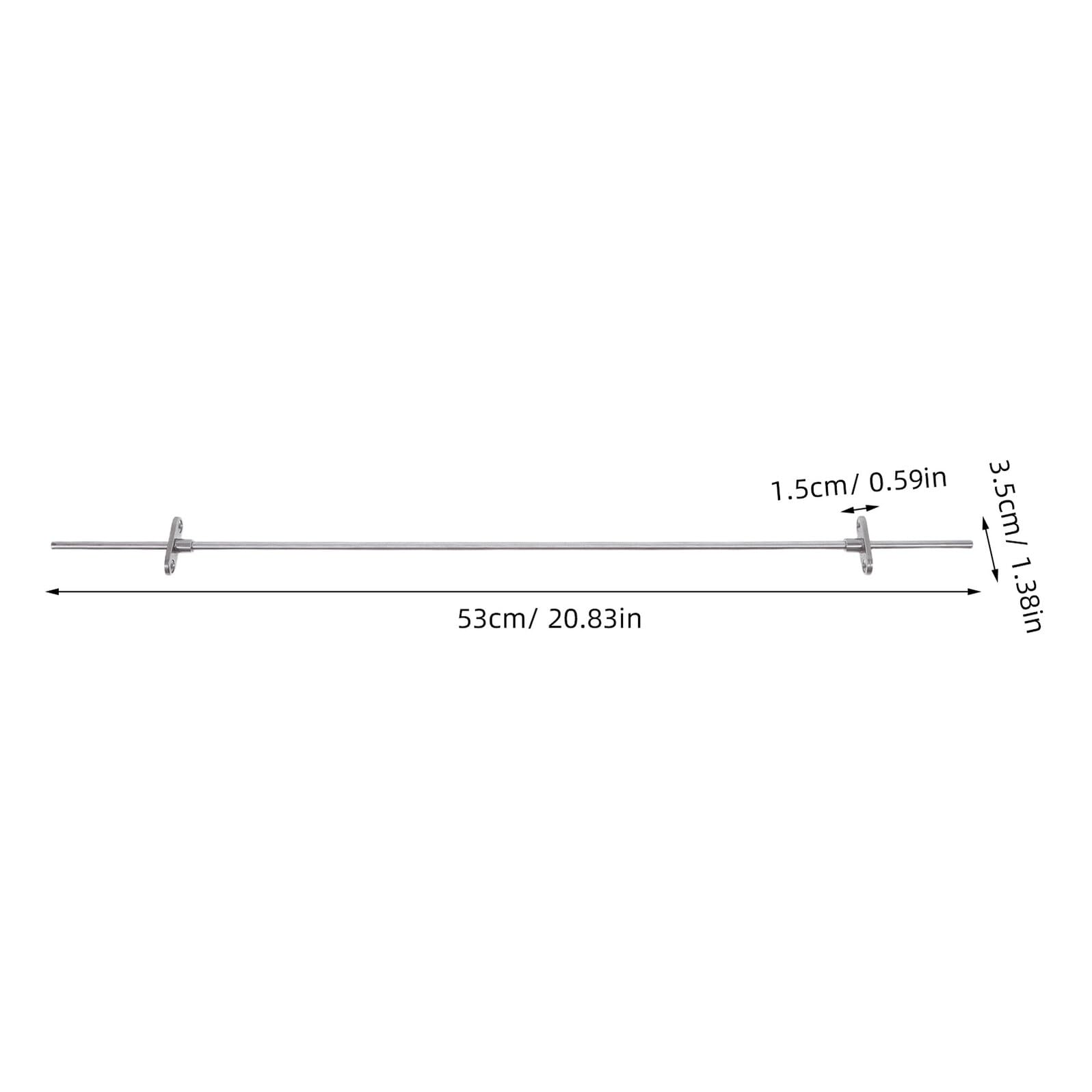BESTonZON Barra Metálica Colgante para Archivadores 50 Cm Soporte Resistente y Anticorrosión, Riel para Carpetas y Cajones de Oficina, Organizador de Archivos para Escritorio y Armarios