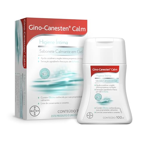 Gino Canesten Calm Bayer Sabonete Íntimo Em Gel Para Coceira Vaginal, 100 ml, Sabonete Líquido Íntimo Feminino