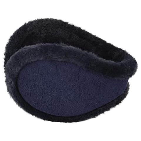 Surblue Unisex Winter Earmuffs Classic Faux Fur Soft Plush Padded Ear Warmers Outdoor Ear Cover for Men Women,Blue Cover