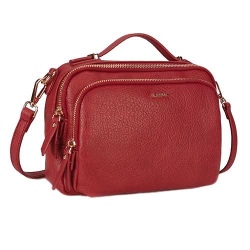Image of Crossbody Bag,Convertible Top Handle Purse and Satchel for Women | Soft vegan leather; multi pockets; fits A5,iPad mini,long wallet; lightweight organizer for work, travel and weekends