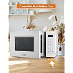 COMMERCIAL CHEF 0.7 Cu Ft Microwave with 10 Power Levels, 700W Microwave with Digital Display, Countertop Microwave with Child Safety Door Lock, Programmable with Push Button, White - Image 5