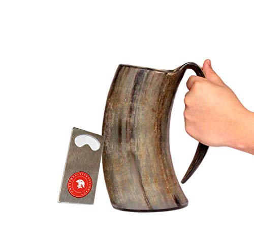 5MoonSun5’s vikings Hand Made 36oz - 1 LITER - Natural Finish Drinking Horn