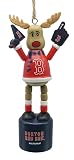 MLB Wooden Push Puppet Reindeer Ornament (Boston Red Sox)