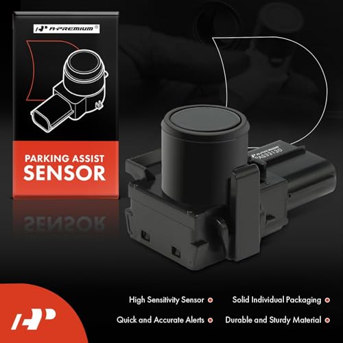 Image of A-Premium Rear Car Bumper Parking Assist Sensor Compatible with Toyota | Backup Sensor for Tundra 2007-2013, FJ Cruiser 2011-2014, Replace# 89341-33130, 89341-06010