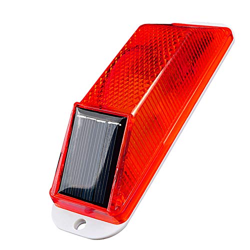 RISOON Solar Strobe Warning Light Sensitive Strobe LED Warning Lamp Super Bright Waterproof IP65 for Construction Traffic Balusters of Driveways/Bridge Dock Marine Wireless Light Control Flashing