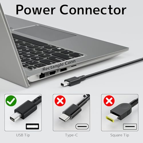 Image of 200W Laptop Charger Compatible with Asus ROG Zephyrus G16 G14 GA605 GU605 GA403 GU605M TUF Gaming A14 A16 FA401WV FA401UV FA401UU FA401WU ROG Flow Z13 GZ302 GZ302EA TUF A14 FA401KM 2024-2026