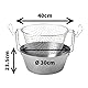 Artame art23230 Fritteuse Thermoboden Edelstahl 30 cm