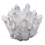 Amazing Gemstone Large Clear Quartz Crystal Cluster Points for Meditation, Home Decor and Gift - Natural Quartz Crystals and Healing Stones for Enhance Energy with Large Crystals Points