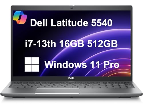 Dell Latitude 5540 5000 Business Laptop (15.6" FHD Anti-Glare, Intel 14-Core i7-1370P vPro, 16GB DDR5 RAM, 512GB SSD) Backlit KB, 1080p RGB Webcam, 2x Thunderbolt 4, Ethernet, Win 11 Pro w/Copilot