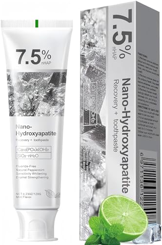 7.5% Hydroxyapatite Toothpaste 7.5% Hydroxyapatite Toothpaste for Advanced Enamel Protection Appropriate for Sensitive Teeth Gentle and Effective Formula Fresh Mint (1)