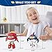Imagen de Super Wings Juguete Robot transformable 2PCS Sharky & Rattie