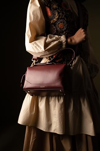 Image of Theater Bonbon Crossbody Duffle Bag for Women Structured Shoulder Handbag with Adjustable and Detachable Strap
