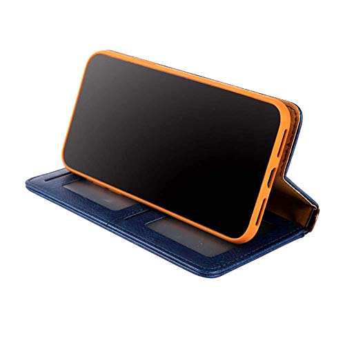 Image of ClickCase for vivo Y27 Flipper Series Leather Wallet Flip Case Kick Stand with Magnetic Closure Flip Cover for vivo Y27 (Blue)