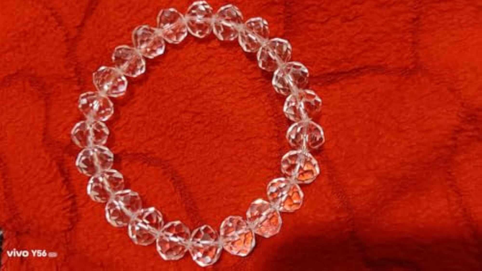 Pure Clear Quartz Crystal Sphatik Bracelet, Certified