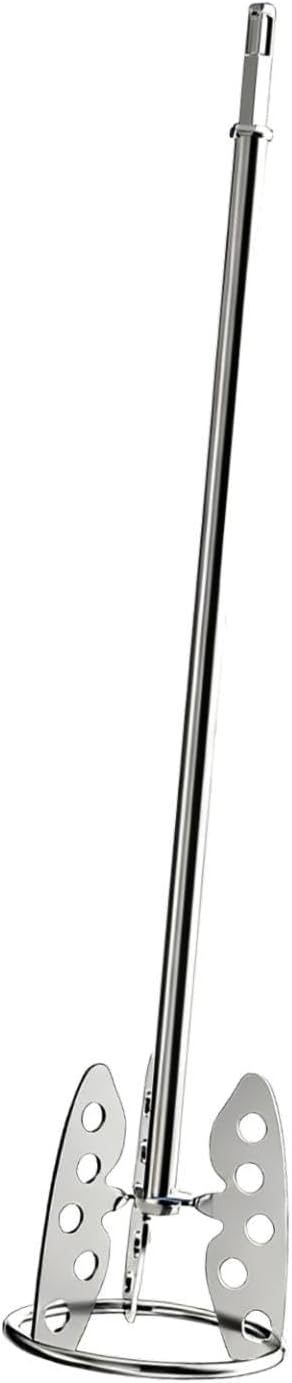 Cement Mixing Rod Made of Stainless Steel Paint Mixer Drill Attachment Paddle for Concrete And Paints Stirring Rod with Comfortable Handle for, Square