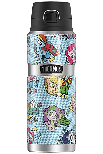 My Little Pony Tv Pony Comic THERMOS STAINLESS KING Stainless Steel Drink Bottle Vacuum insulated & Double Wall, 24oz