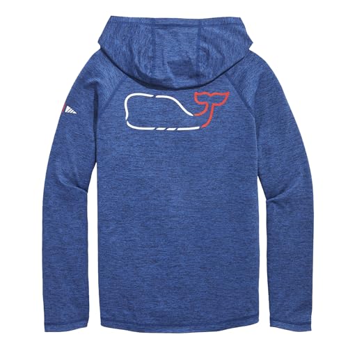 vineyard vines Men's OTG Whale Outline Long-Sleeve Harbor Hoodie Tee