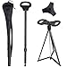 Cane with Seat 2-in-1 Portable Walking Stick with Seat for Men & Women Folding Lightweight Sturdy Tripod Cane Foldable Stool Mobility Aid Crutch Chair with Travel Bag for Elderly, Seniors & Handicap