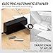 Deli Electric Stapler, Automatic Staplers for Desk with 2000 Staples & Staple Remover, 25-Sheet Capacity, No-Jam, AC or Battery Powered Staplers for Office Home School, Black