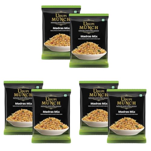 Image of Chheda's - Udupi Munch Madras Mix - Spicy Mixture Made in South Indian Style (300g Pack of 6)