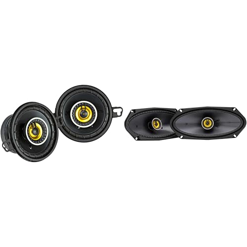 KICKER 50CSC4104-4x10 Drop-in Coaxial Speakers w/ 46CSC354 3.5 Coaxial Bundle