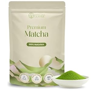 Matcha Pulver - 90g - 100% Natürlich & Fein Gemahlen - Für Tee & Matcha Latte - Ohne Zusätze - Hochwertige Qualität Aus Japanischer Teetradition - Premium Grüntee Von Special Leaves