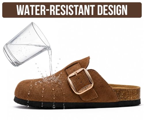 Image of 100% Genuine Leather Clogs for Women Footwear - Fall Shoes for Women
