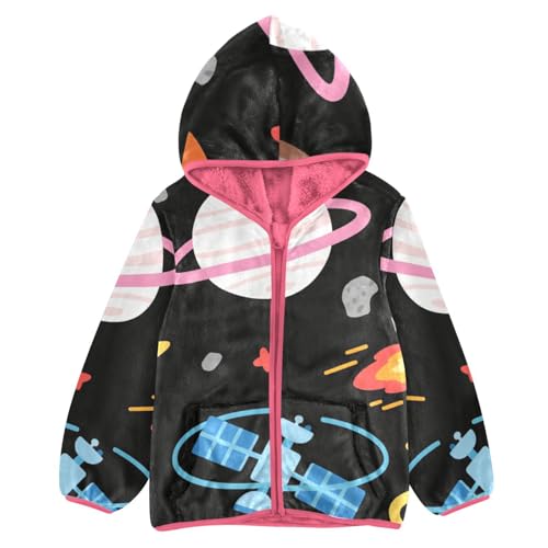 GuoChe Planet Toddler Sherpa Jacket