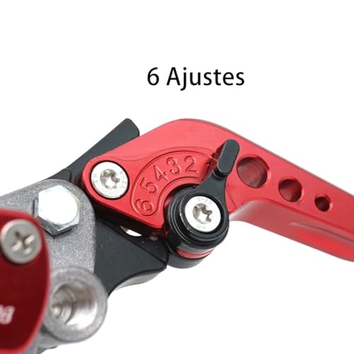 Levier d'embrayage moto hydraulique rouge 22mm anti fatigue