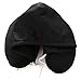 N/X Oreiller de Cou Solide Gris Sieste Coton Particules Oreiller Doux à Capuche U-oreillerTextile Maison Avion Voiture Voyage Oreiller
