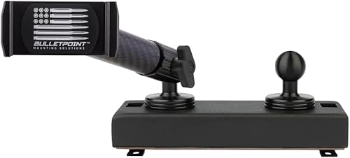 Bulletpoint Soporte para teléfono celular con soporte para tablero RAM (2019+ 1500, 2500, 3500 y TRX) con soporte de bola de 0.787in, compatible con