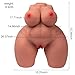 Soft Skin-Like Material, Realistic Lifelike Female Torso Mannequin, Full Body Adult Novelty Doll, Flexible Joints, with Discreet Packaging (Brown)