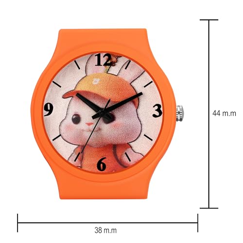 Image of Acnos Character Kid's Happy Colorful Water-Resistant Durable Watch for Boys Kids Boy with Fun Designs Adjustable Strap Positive Messages Watch for Kids