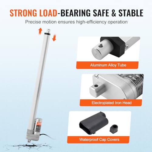 Vevor LINEAR ACTUATOR 20 INCH 660LBS Linear Actuator 12V, 20 Inch Waterproof Ip65 Linear Actuator, 660Lbs/3000N 0.19"/S Linear Motion Actuator thumb #4