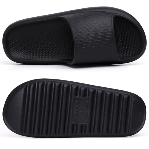 comwarm cloud slide sandals for women men ultra comfort recovery pillow slippers soft summer beach shoes with low arch support