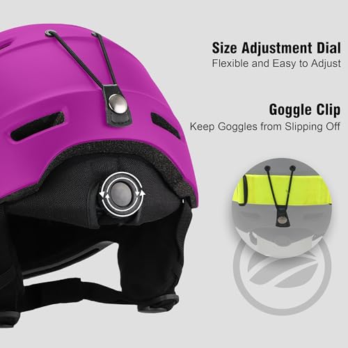 Casco de snowboard con ventilación regulable DKONI para nieve 5