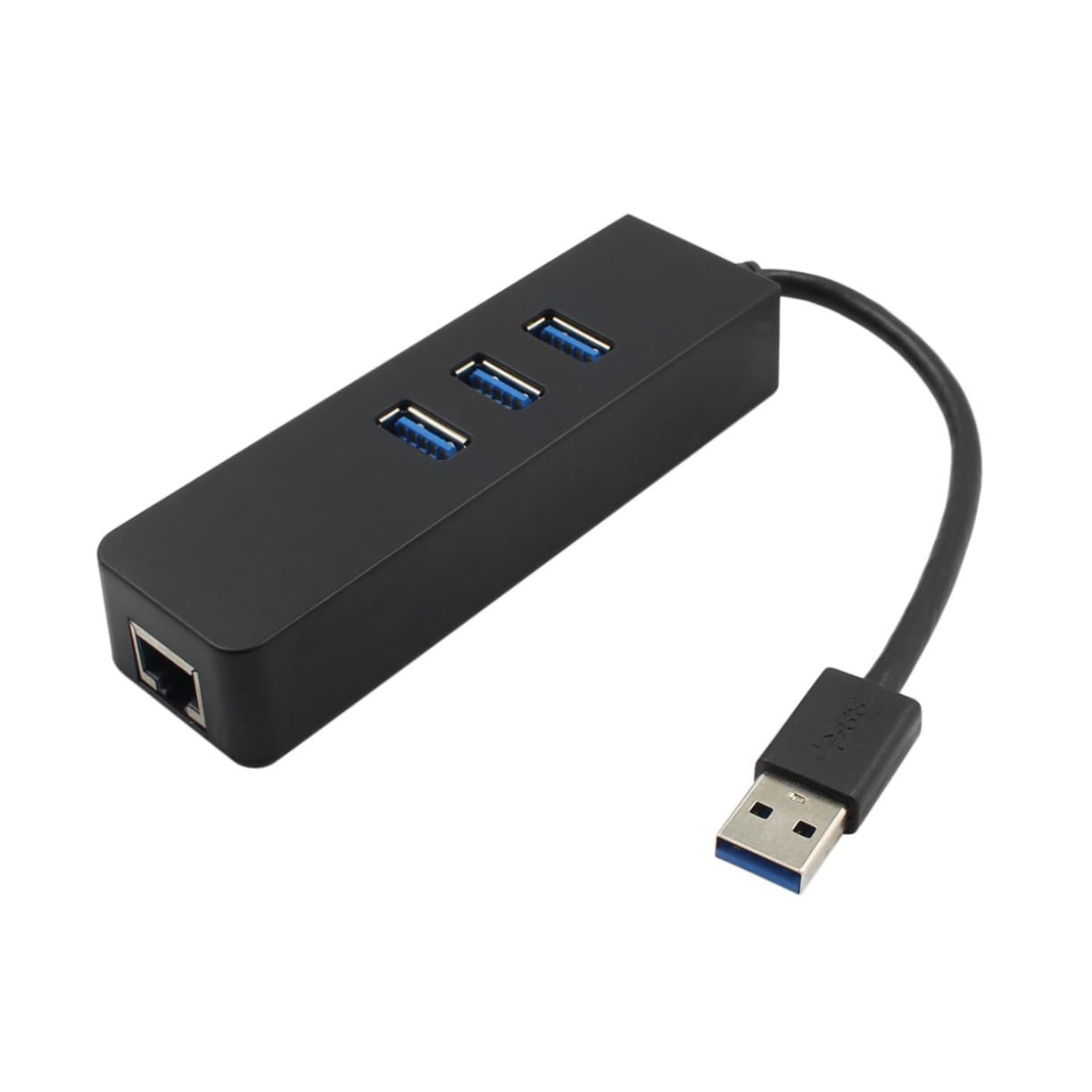 KONTONTY Multi Port USB Hub 3.0 Ethernet LAN 100m Network Adapter 3 USB Ports Support Hot Swap